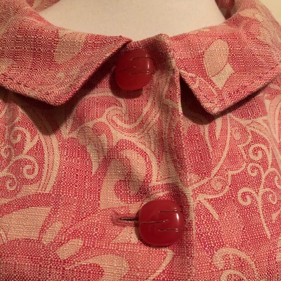 Elie Tahari Pink Printed Statement Jacket - Picture 5 of 15